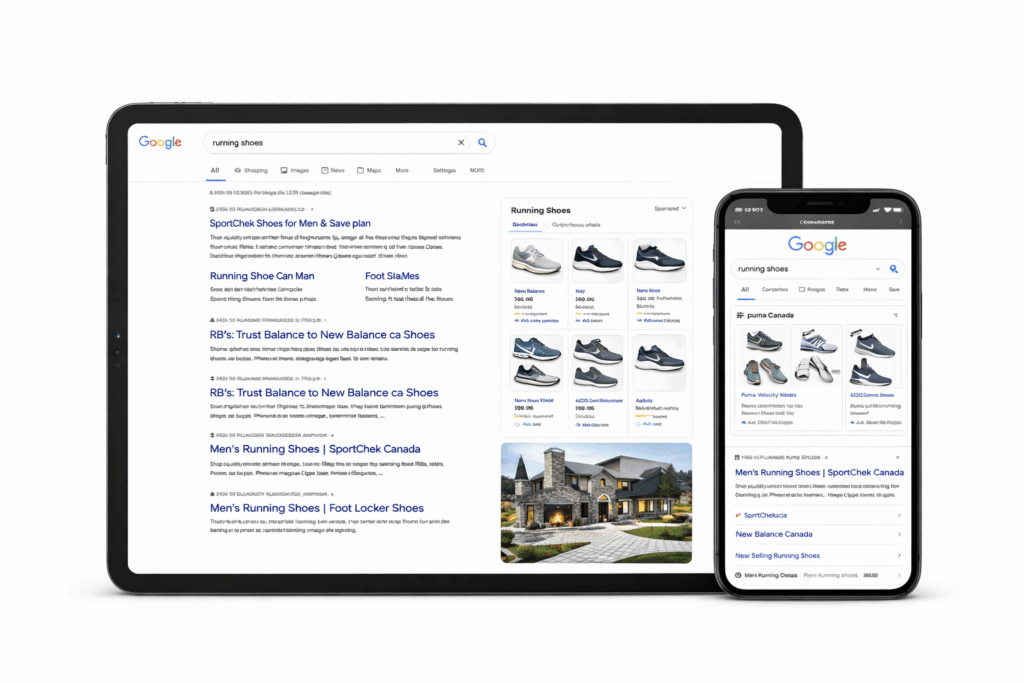 paid ads mock up