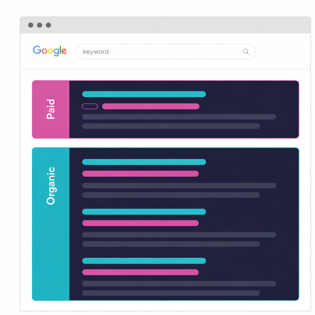 SERP Results mock up
